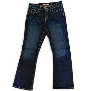 BKE Drew Bootcut Jeans Womens 30 Dark Blue Stretch 31.5 Inseam